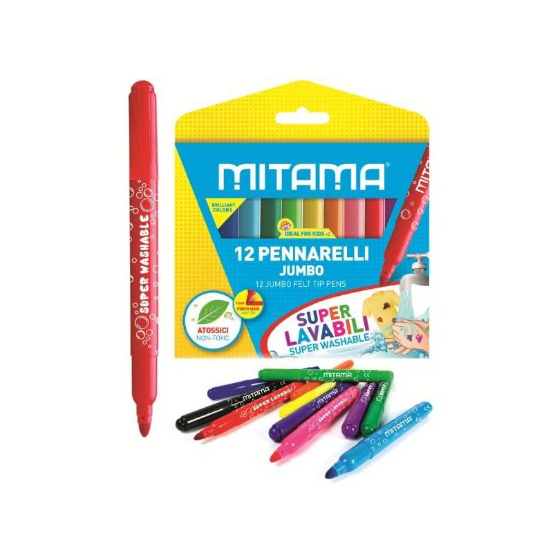 Pennarelli Bic Kids Lavabili Confezione 24 Colori