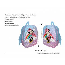 ZAINO PAILLETTES REVERSIBILE MINNIE