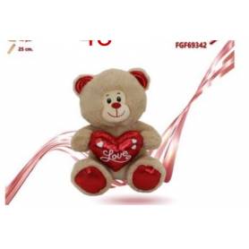 ORSO PANNA SAN VALENTINO 20 CM